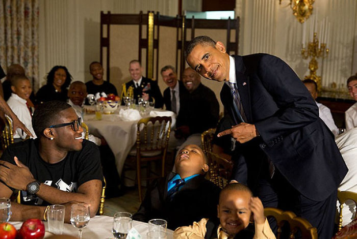Napping In Front Of The President