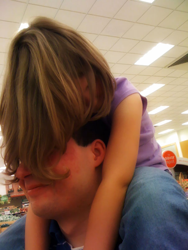 Napping On Daddy's Shoulders