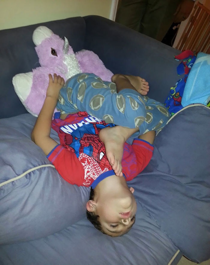 Napping Upside Down