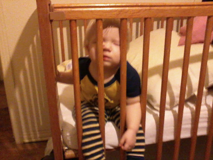 Napping "behind The Bars"