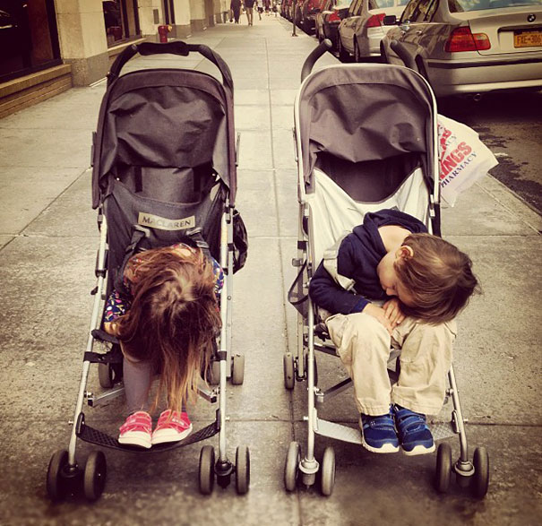 Napping In A Stroller
