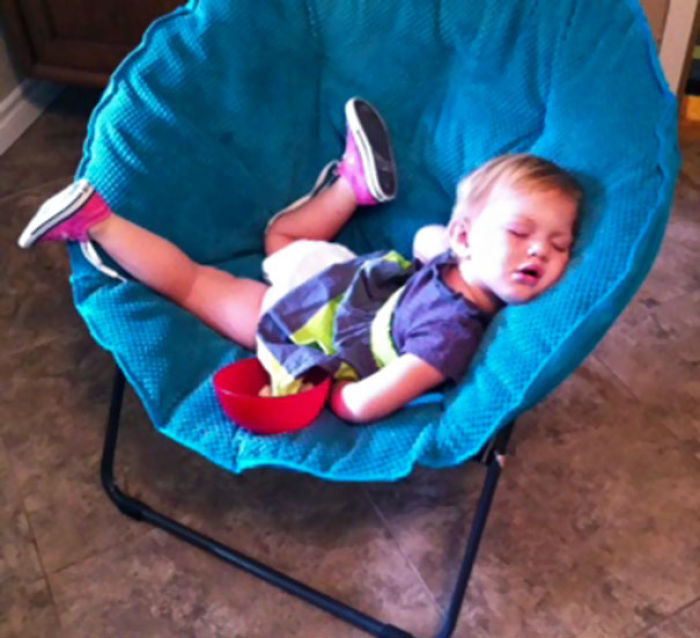 Napping On The Armchair