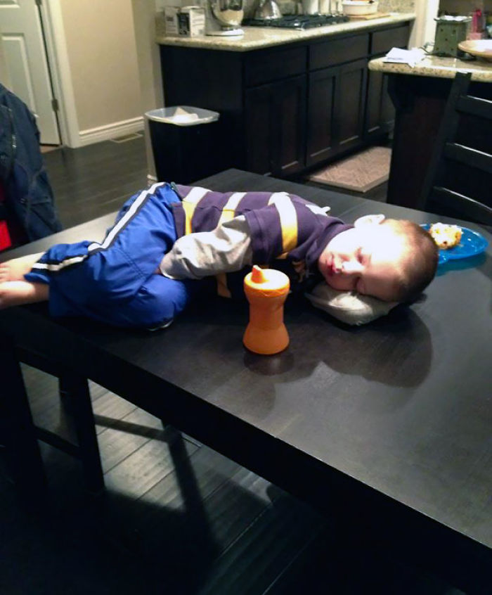 Napping On A Table