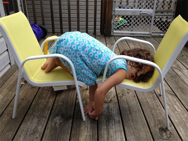 Napping On Two Chairs