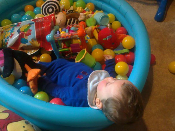 Napping In The Balls Pool