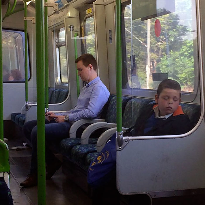 Napping In A Train