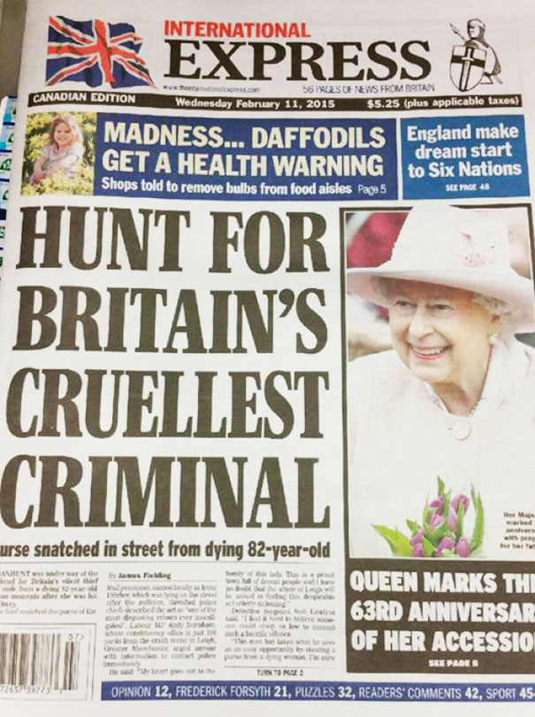 Queen Is Britain's Worst Purse Snatcher