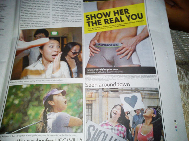 I Found This In My Country's Newspaper. Bad Ad Placement