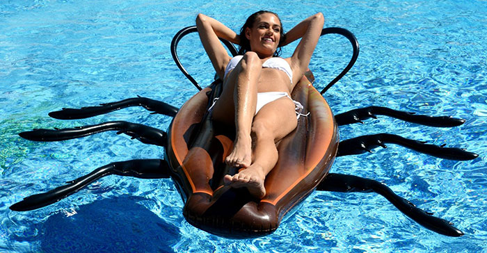 Terrifying Cockroach Inflatable To Make Swimming In The Pool Fun Again
