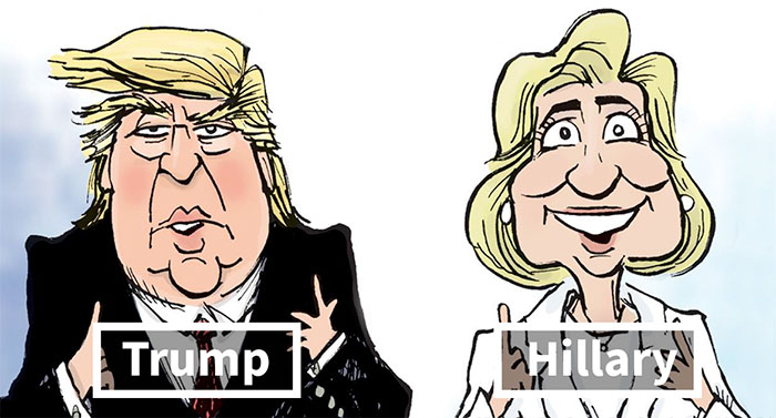 The Difference Between Trump And Clinton Summed Up In One Cartoon