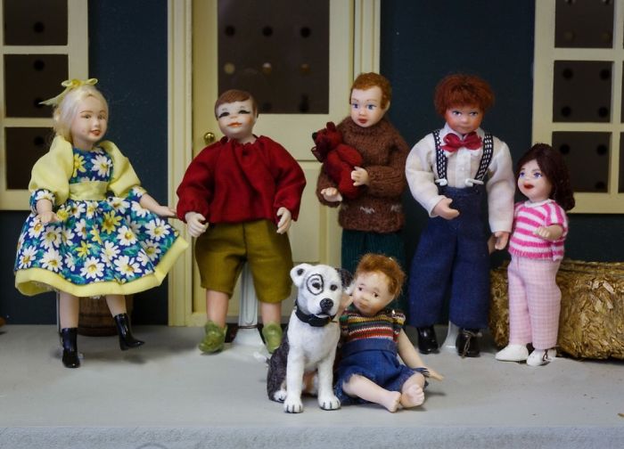 1:12 Scale Miniature Petey Pitbull Little Rascals