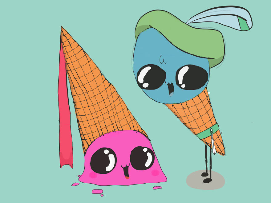 I Draw Cute Characters As A Hobby
