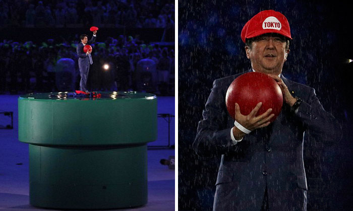 Japan’s Prime Minister Dresses As Super Mario For Olympics Closing Ceremony As Preview For Tokyo 2020