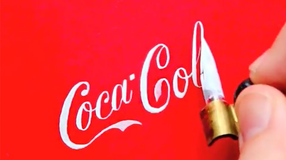 Seb Lester Recreates Famous Logos By Hand Using Calligraphy Pens