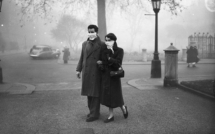 A Young Couple During The Great Smog, 1952