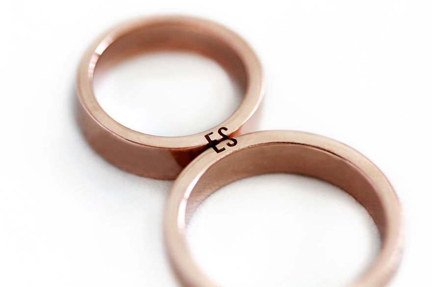 Matching Wedding Rings That Become One When Combined