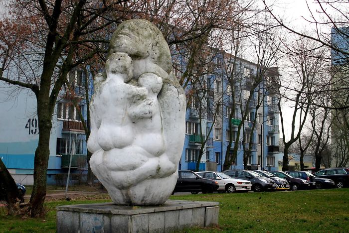Motherhood, Also Known As Mother Strangling Her Children - Lodz, Poland