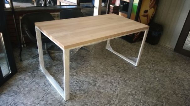I Made A Modern Industrial Table
