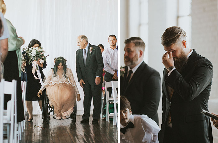 Paralyzed Woman Surprises Everyone When She Stands Up And Starts Walking Down The Aisle