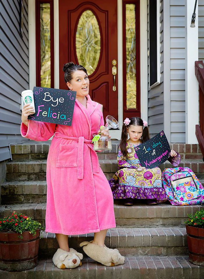 And It Has Arrived, The First Day Of School! Hahaha I Couldn't Resist This, You All Know I Am Really Gonna Miss Her (maybe?)