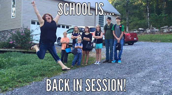 The Gardner Crew Is So Excited To Be Going Back To School Today