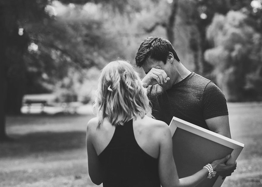 Wife Surprises Her Unsuspecting Husband With Pregnancy News During Staged Photoshoot