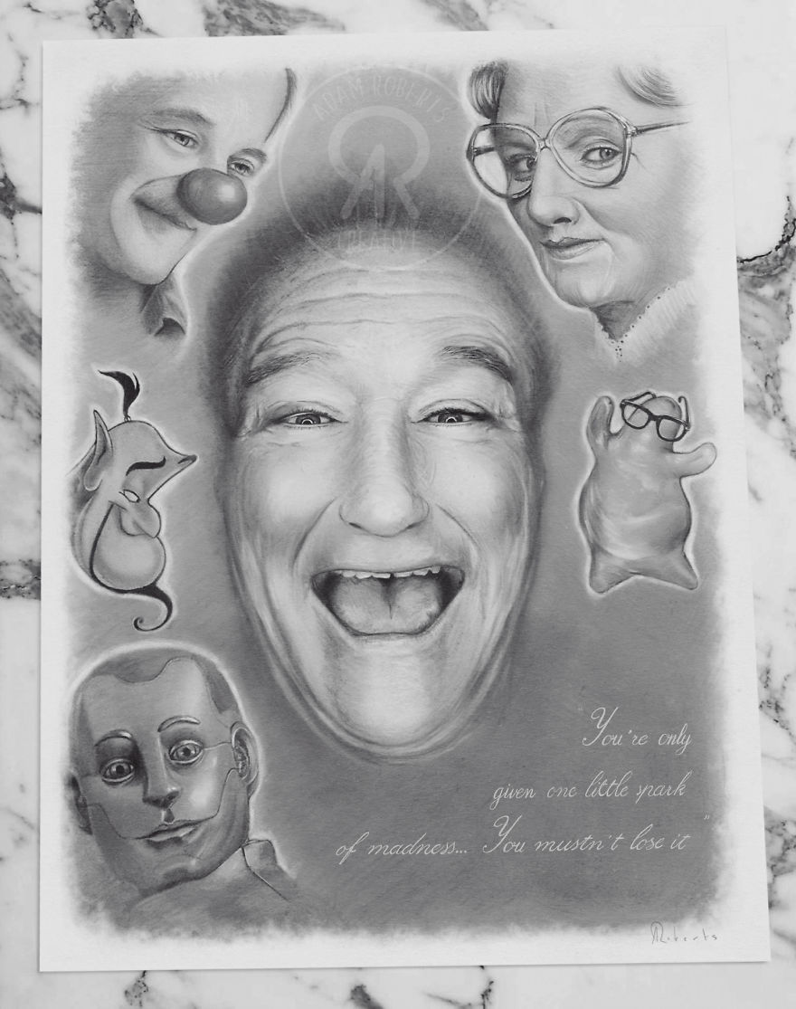 I Drew My Favourite Characters That Was Portrayed By Robin Williams