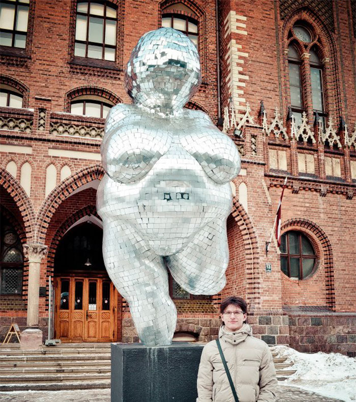 Venus Of Willendorf, Riga, Latvia. It's Not That It's Ugly, But It's Built In Front Of A Church-Like Building So It Looks Out Of Place There