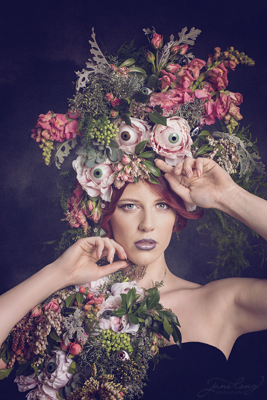 I Created Surreal Photo Series Of Blooming Eyeballs