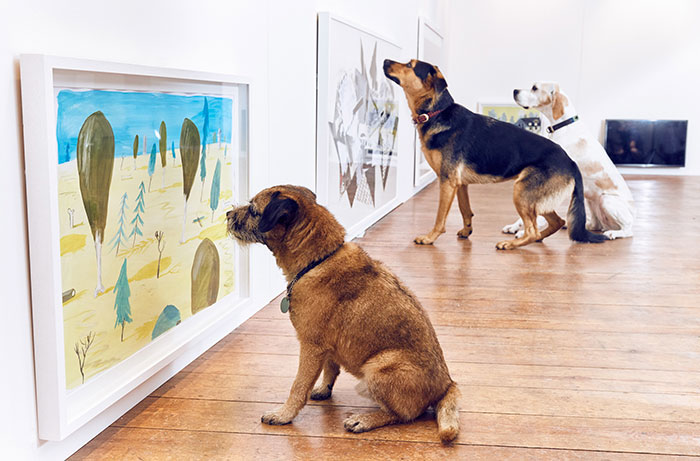World's First Art Exhibition For Dogs