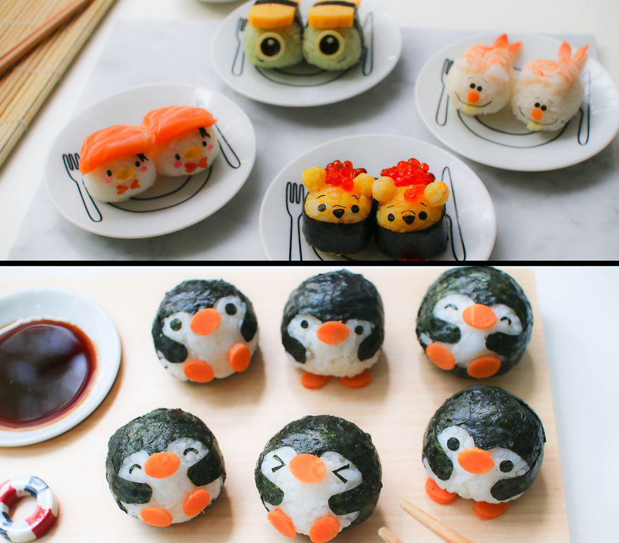 Kyaraben Bento Monsters Themed Lunch Food Art