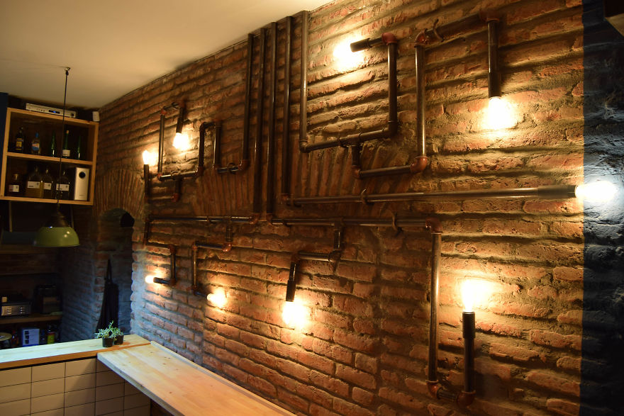 Architects Turned A Dirty Basement Into An Attractive Burger Cafe In Tbilisi Architects Turned A Dirty Basement Into An Attractive Burger Cafe In Tbilisi