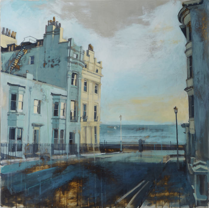 Soothing Architectural Acrylic Paintings