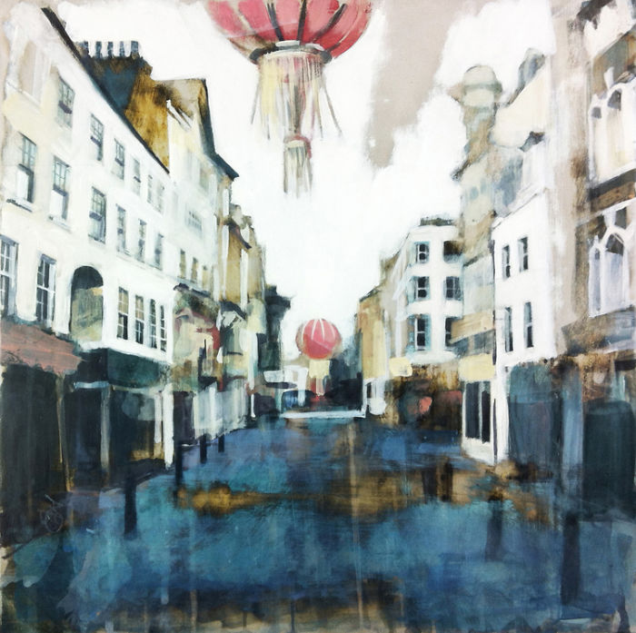Soothing Architectural Acrylic Paintings