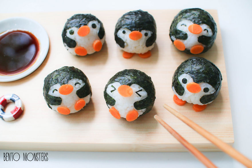 Kyaraben Bento Monsters Themed Lunch Food Art