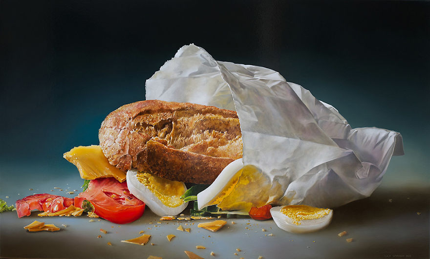 The Beauty Of Everyday Food Represented In Realistic Paintings