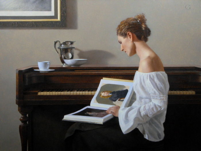 Lost In Thought, Realistic Oil Paintings Lost In Thought, Realistic Oil Paintings