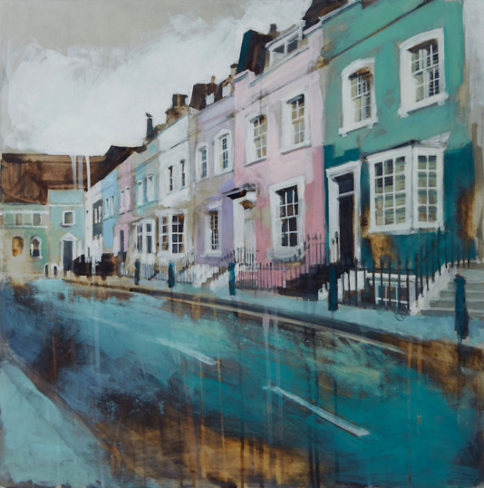 Soothing Architectural Acrylic Paintings