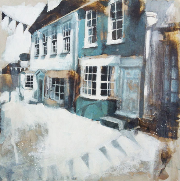 Soothing Architectural Acrylic Paintings