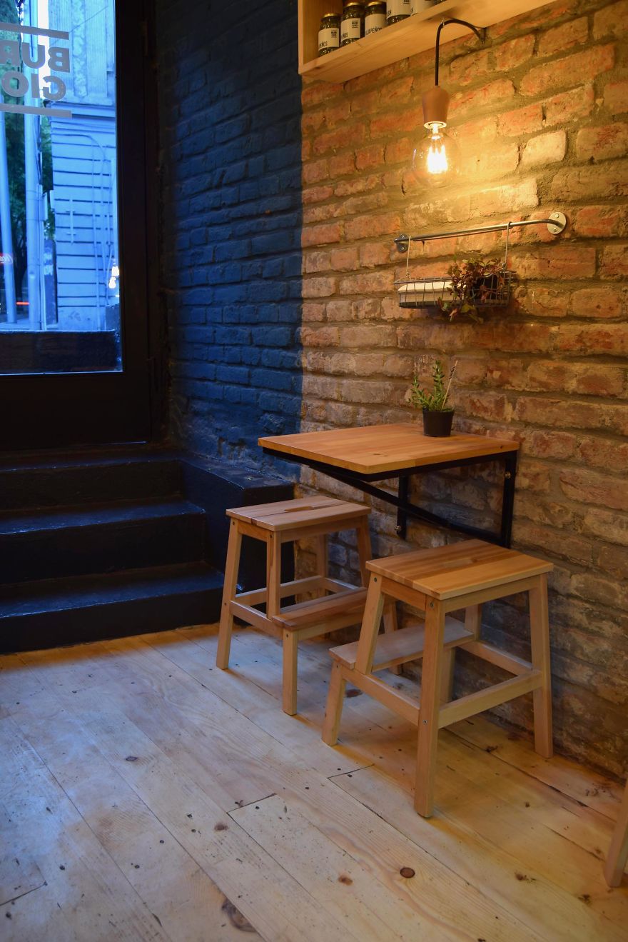Architects Turned A Dirty Basement Into An Attractive Burger Cafe In Tbilisi Architects Turned A Dirty Basement Into An Attractive Burger Cafe In Tbilisi