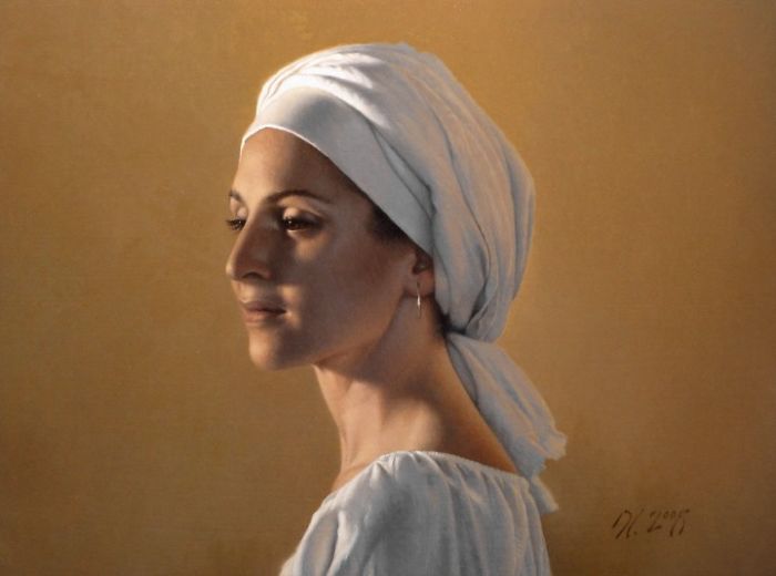 Lost In Thought, Realistic Oil Paintings Lost In Thought, Realistic Oil Paintings