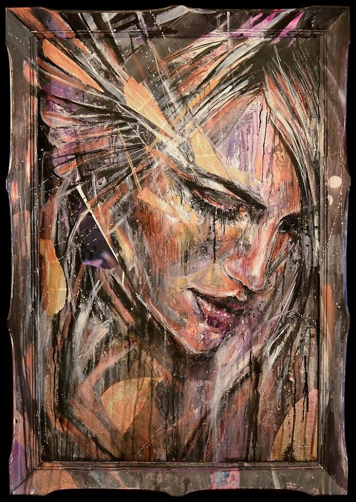 Layers Of Hidden Acrylic, In Portrait Paintings Layers Of Hidden Acrylic, In Portrait Paintings