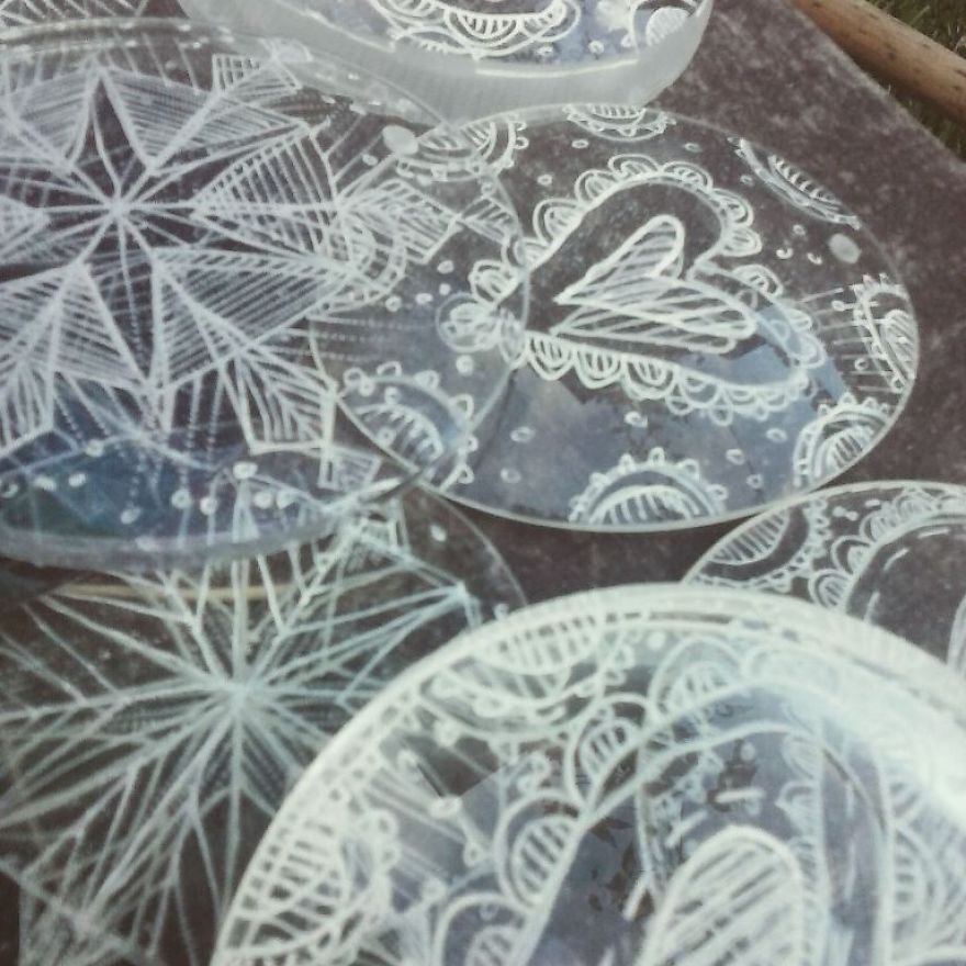 I Make Decorations From Reclaimed Glasses Lenses. I Make Decorations From Reclaimed Glasses Lenses.