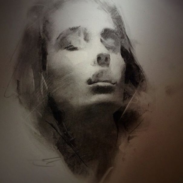 Portrait Drawings Of Charcoal Studies