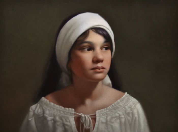 Lost In Thought, Realistic Oil Paintings Lost In Thought, Realistic Oil Paintings