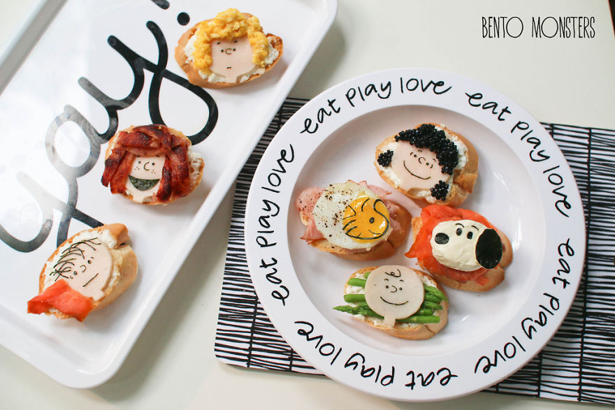 Kyaraben Bento Monsters Themed Lunch Food Art