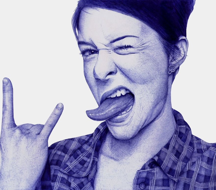 Realistic And Detailed, Bic Ballpoint Pen Drawings Realistic And Detailed, Bic Ballpoint Pen Drawings