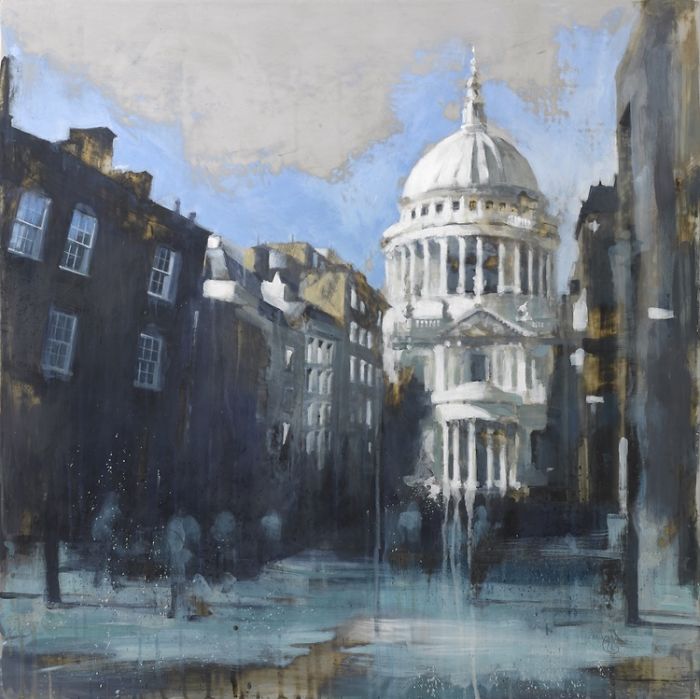 Soothing Architectural Acrylic Paintings