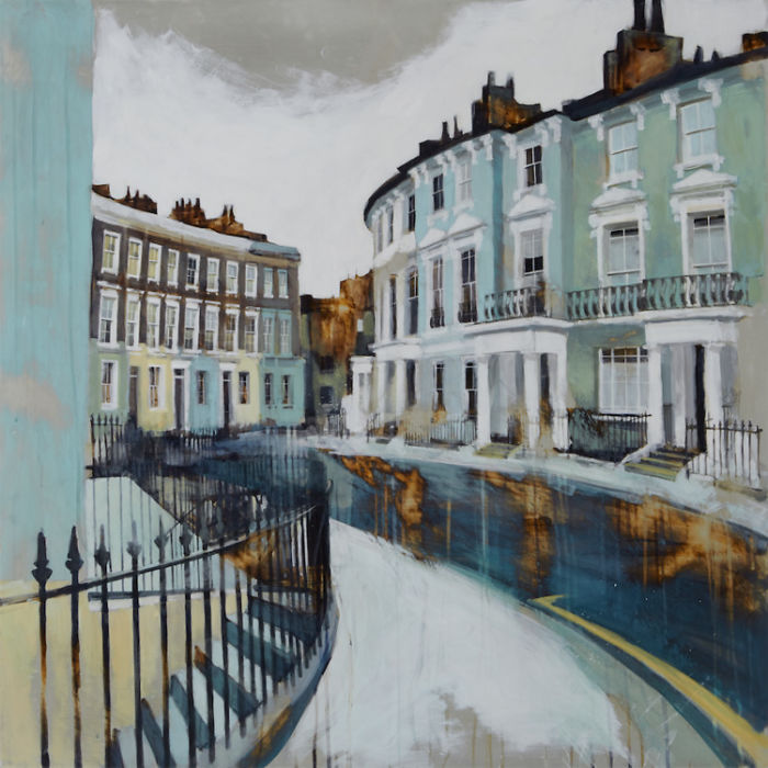 Soothing Architectural Acrylic Paintings