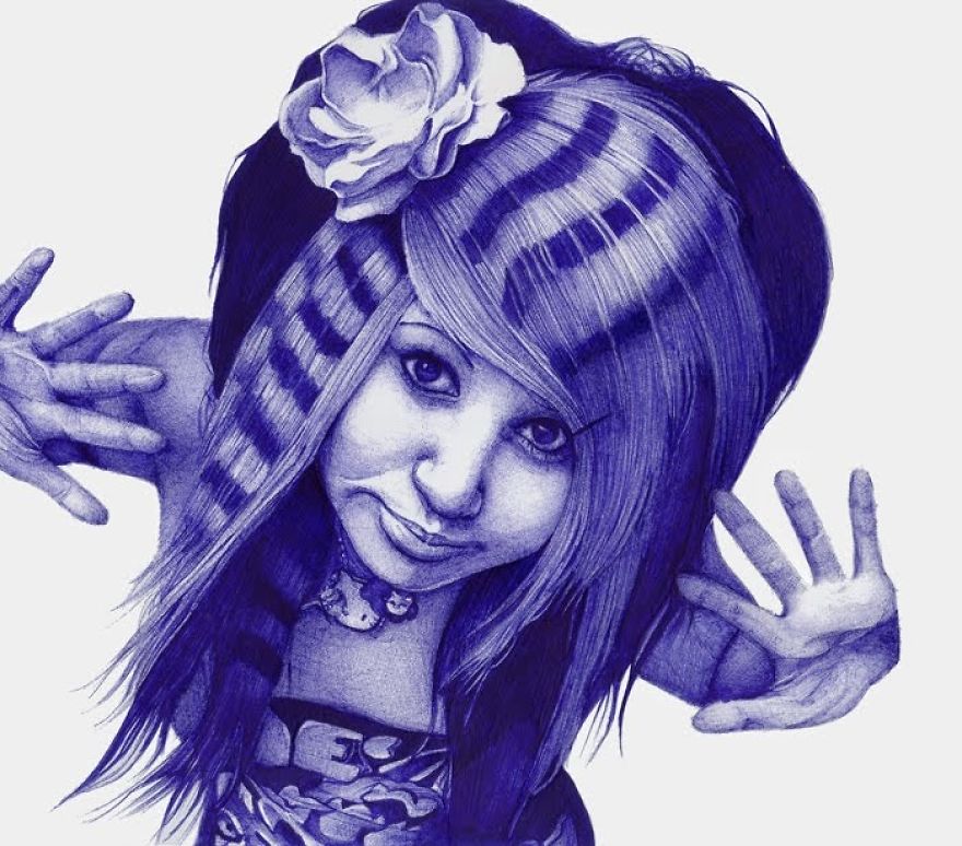 Realistic And Detailed, Bic Ballpoint Pen Drawings Realistic And Detailed, Bic Ballpoint Pen Drawings